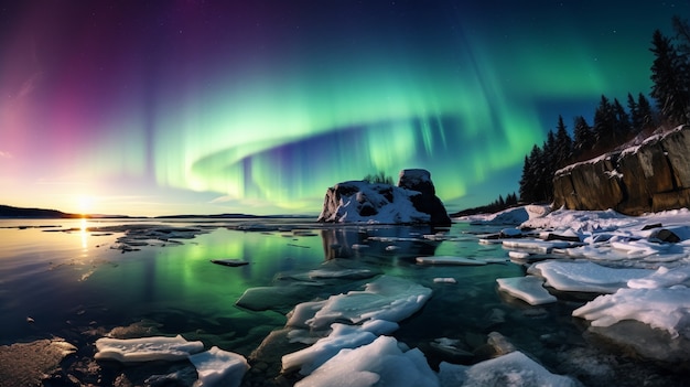 Vue d'un paysage naturel spectaculaire