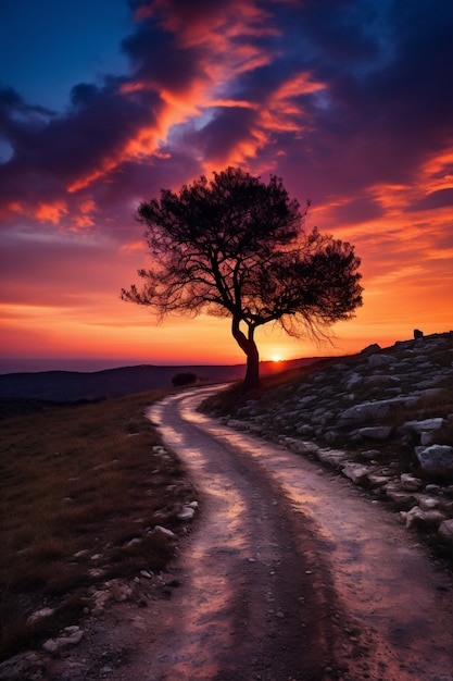 Vue d'un paysage naturel spectaculaire