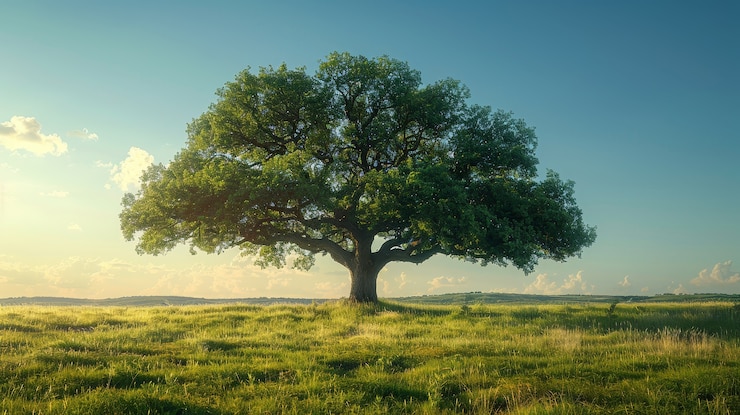 Photo gratuit vue photoréaliste d'un arbre dans la nature avec des branches et un tronc