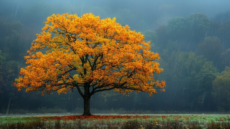 Photo gratuit vue photoréaliste d'un arbre dans la nature avec des branches et un tronc