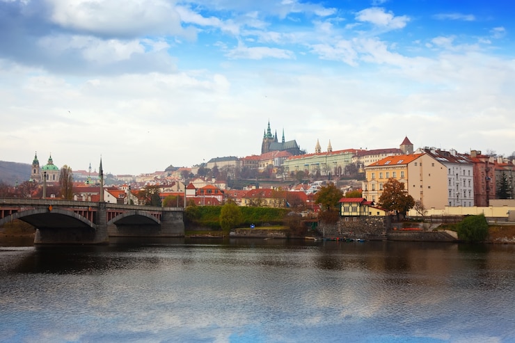 Photo gratuit vue de prague. république tchèque