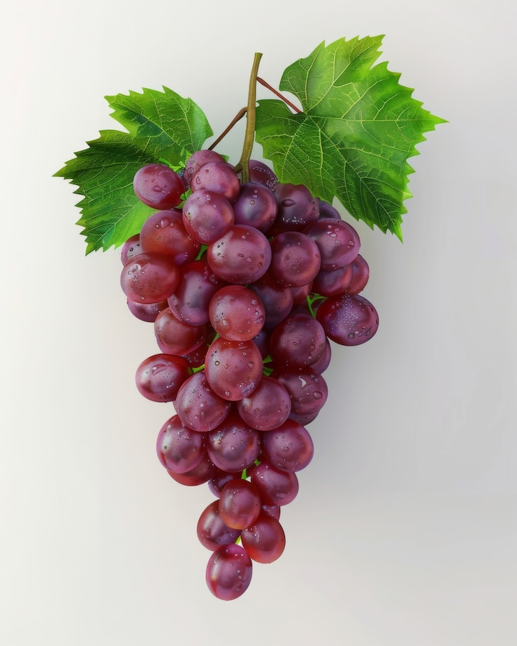 Photo gratuit vue des raisins rouges sucrés et délicieux