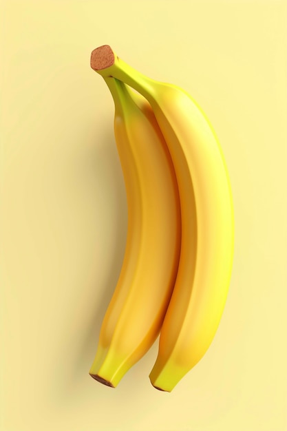 Photo gratuite vue rapprochée de la banane sur fond jaune