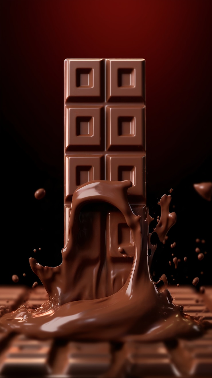 Photo gratuit vue rapprochée de la délicieuse barre de chocolat