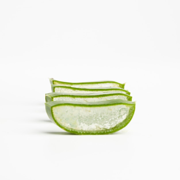 Vue rapprochée du concept de beauté d'aloe vera