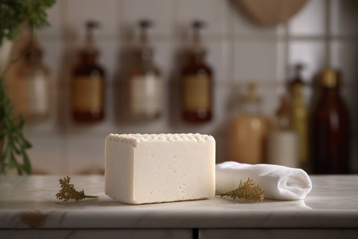 Photo gratuit vue rapprochée du savon biologique