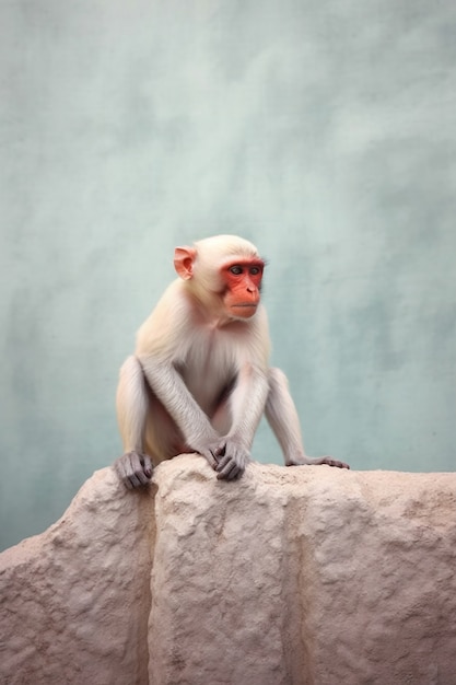 Photo gratuite vue rapprochée du singe dans la nature