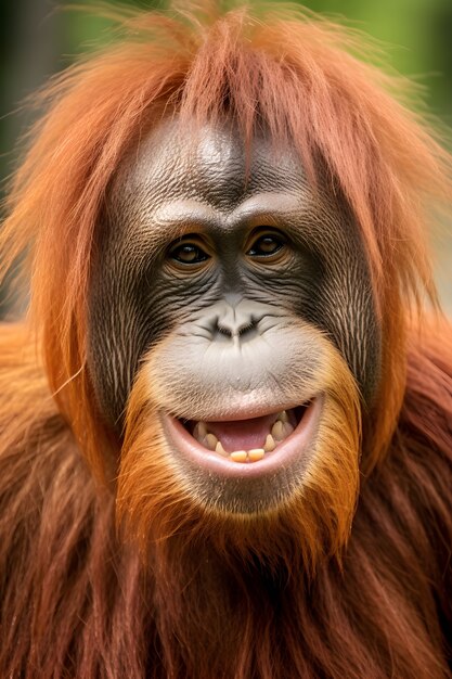 Vue rapprochée du singe dans la nature