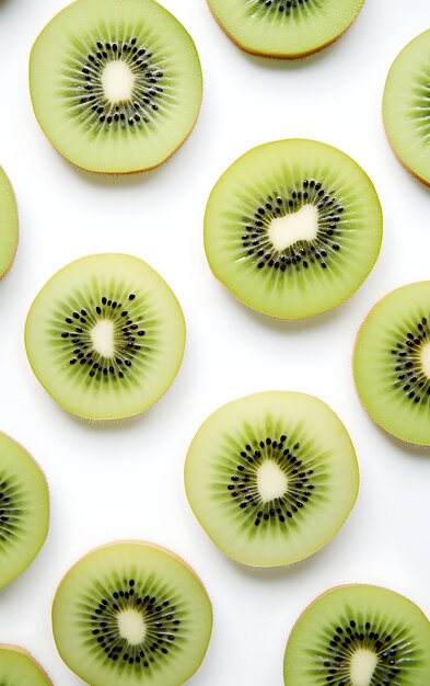 Vue rapprochée des fruits de saison du kiwi pour l'hiver