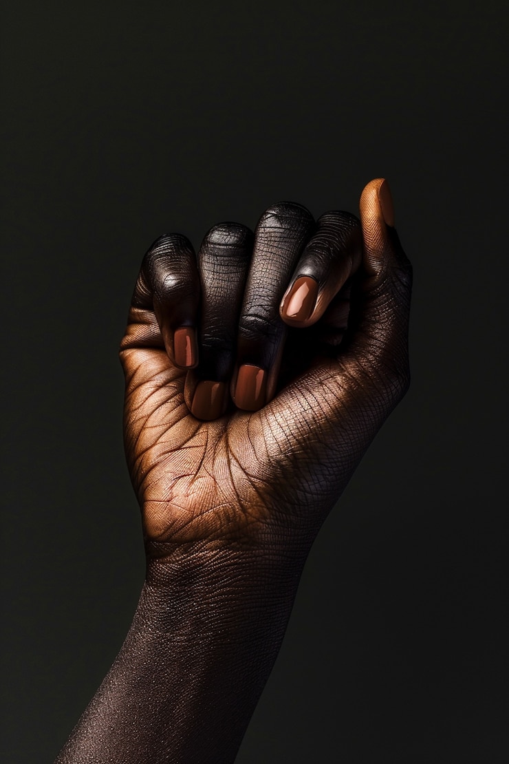 Photo gratuit vue rapprochée sur la main noire