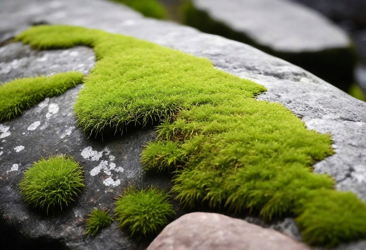 Photo gratuit vue rapprochée de la mousse dans la nature