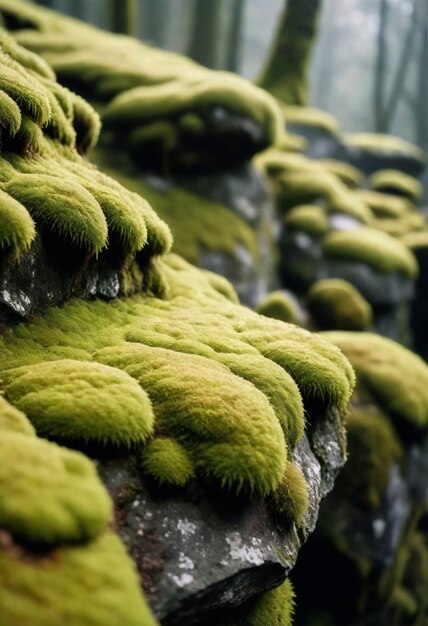 Vue rapprochée de la mousse dans la nature