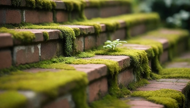 Vue rapprochée de la mousse dans la nature