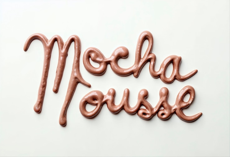 Photo gratuit vue rapprochée sur le texte de mousse mocha brune