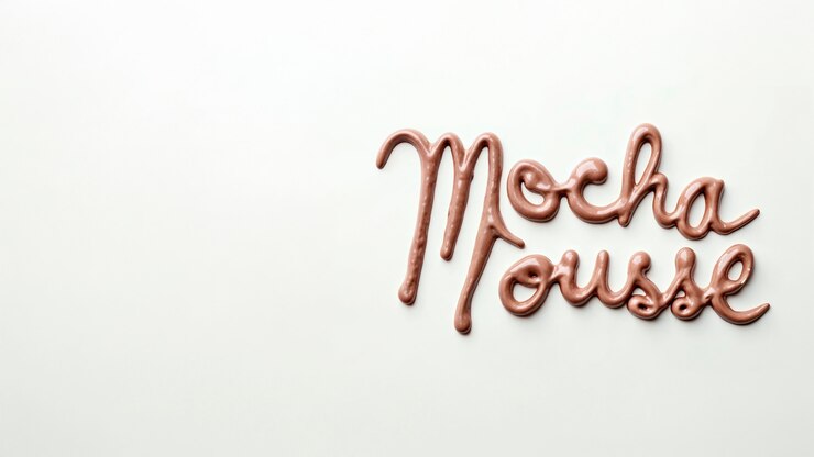 Photo gratuit vue rapprochée sur le texte de mousse mocha brune