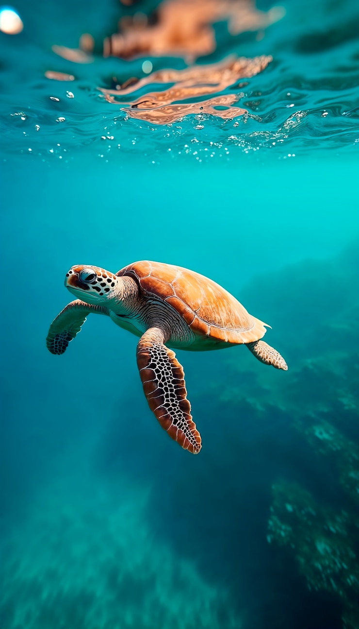 Photo gratuit vue rapprochée de la tortue dans la nature