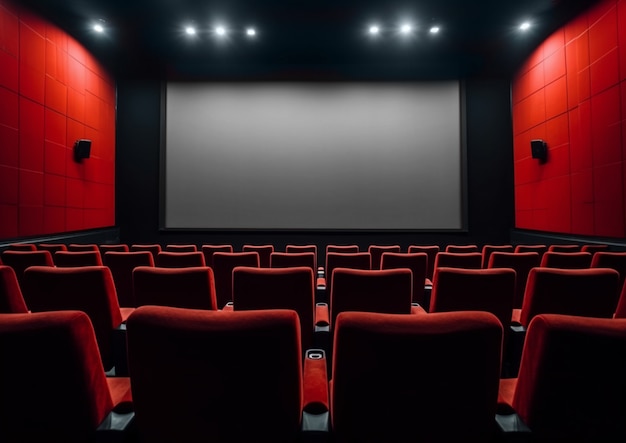 Vue de la salle de cinéma 3D