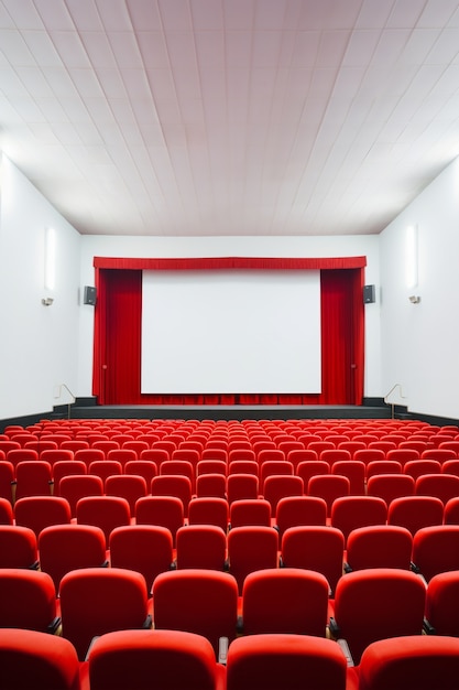 Vue de la salle de cinéma 3D