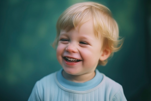 Vue de la scène comique avec le bébé