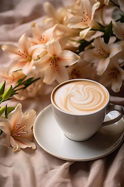 Vue de la tasse de café