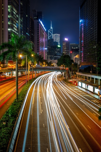 Vue de trafic de Hong Kong