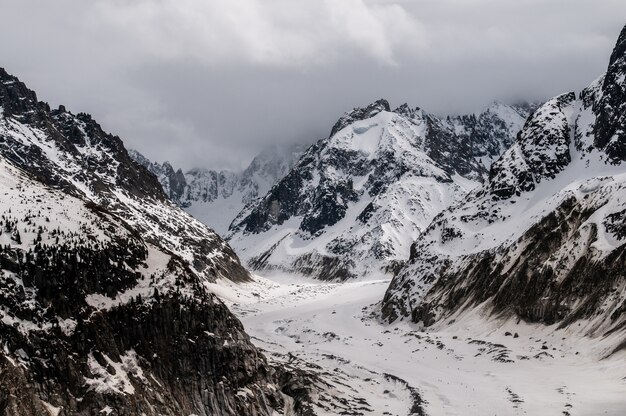 Vue sur la Valee Blanche