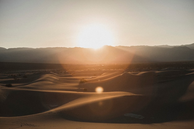 Photo gratuite vue de la vallée de la mort en californie, états-unis