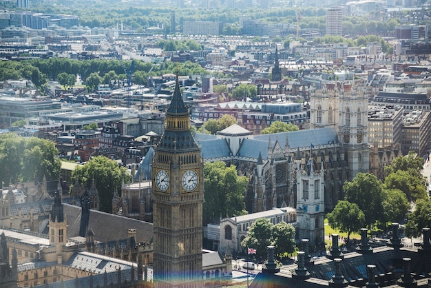 Vue sur la ville de Londres