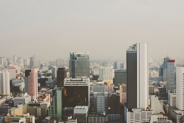 Vue, de, ville métropolitaine, bâtiments, paysage urbain