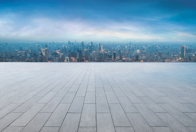 Vues sur la ville depuis la terrasse