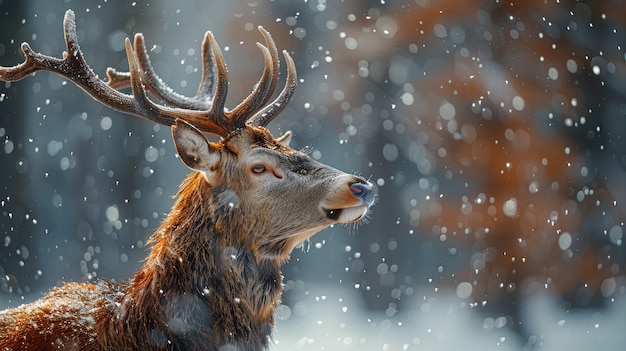 Photo gratuite wild deer in nature