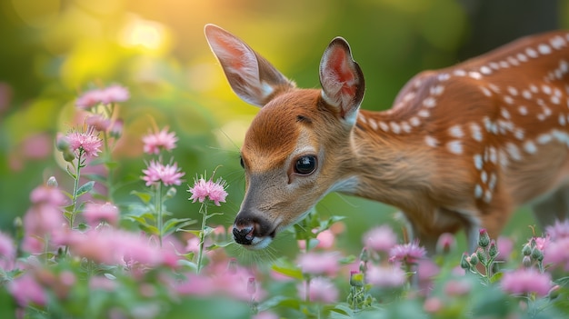 Photo gratuite wild deer in nature