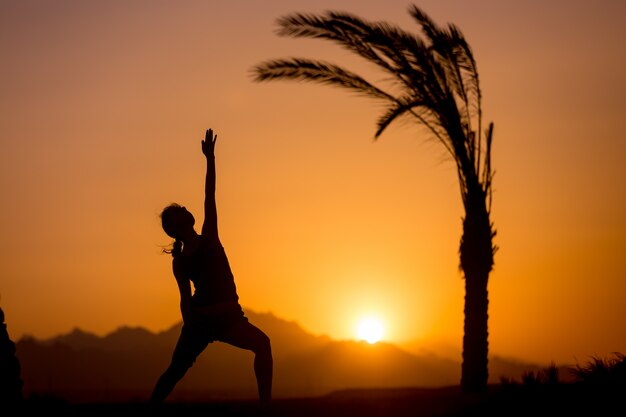 Yoga Revers Revers Warrior Pose