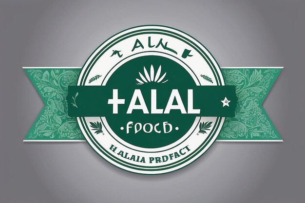 100 aliments halal L'étiquette du produit est fraîche