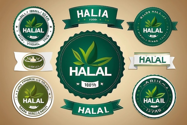 100 aliments halal L'étiquette du produit est fraîche