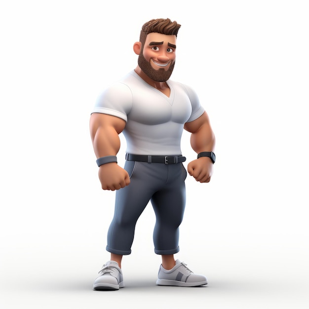 2 de Juda, la mascotte de l'entrepreneur inspirant en animation 3d Pixar