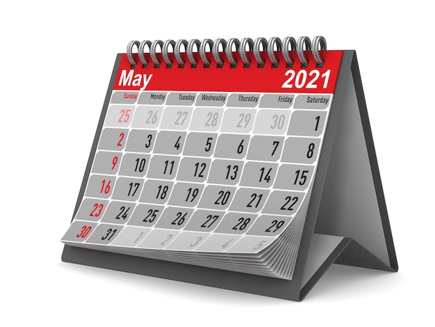 2021 année. Calendrier pour mai.