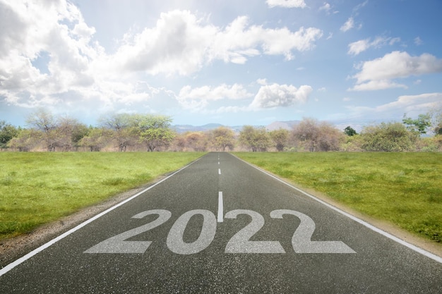 2022 dans la rue. Bonne année 2022