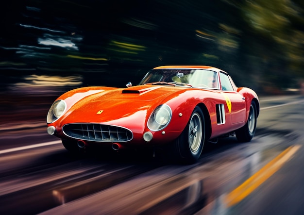 250 Ferrari Californie mouvement intentionnel de la caméra