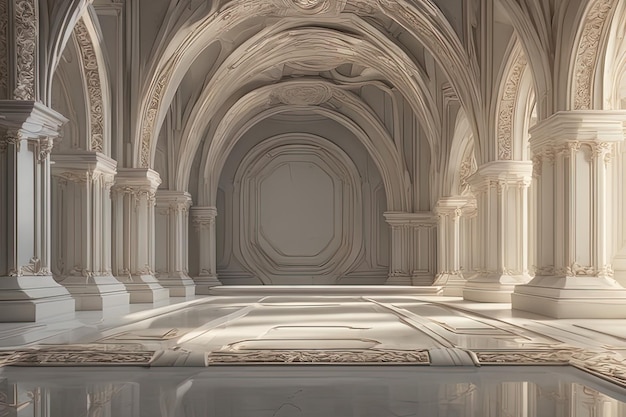 3 d cg rendant l'intérieur du château3 d cg rendant l'intérieur du châteauintérieur o