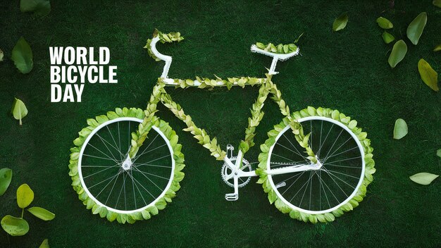 Photo le 3 juin est la journée mondiale de la bicyclette.