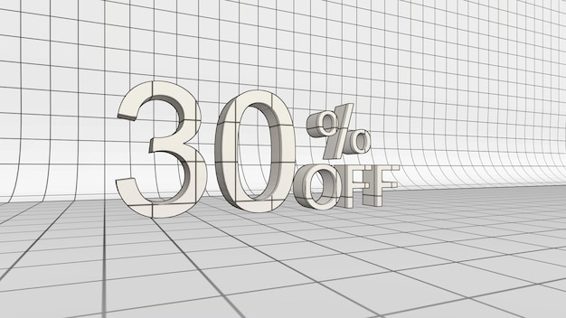 30% de réduction sur le rendu 3D