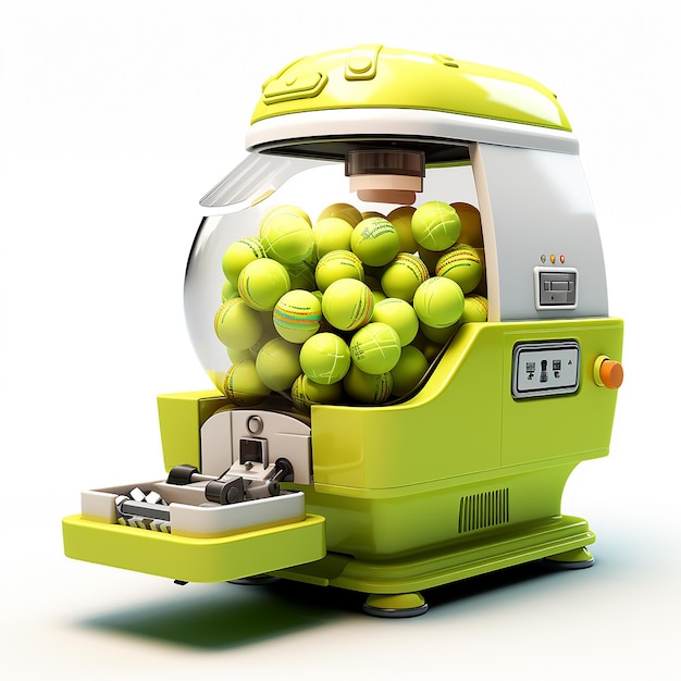 3d_cartoon_tennis_ball_machine_on_a_white_background