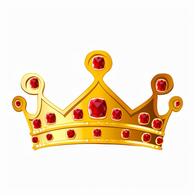 3d couronne isolée