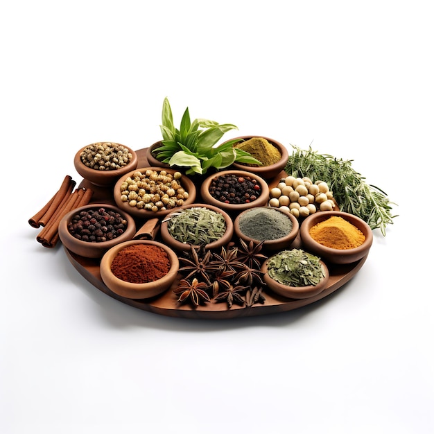 3D créatif du marché des mélanges internationaux d'épices Caractéristiques de la publicité du modèle d'affaires Spice Blend