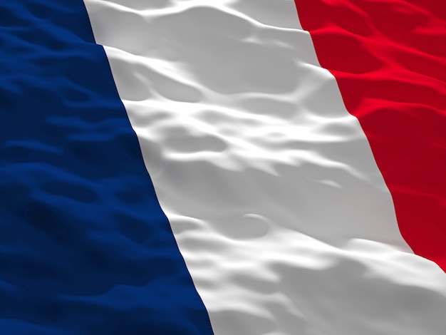 3d drapeau de la france