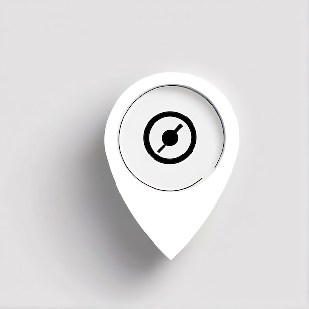 Photo 3d gps icône marqueur d'épingle emplacement pointeurs de carte