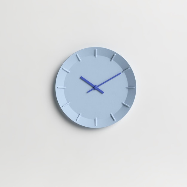 3d illustration de l'horloge moderne isolé sur fond blanc