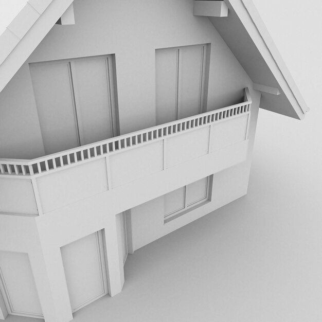 3d illustration d'une maison