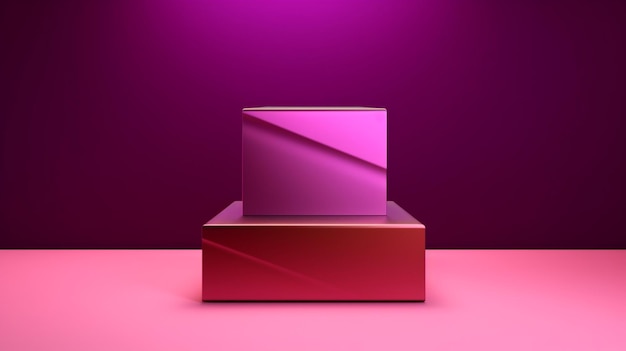3d produit podium violet